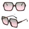 New Men's and Women's Sun Protection UV Protection Fashion Personality Retro Driving Street Shooting Concave Shape Large Frame Square Sunglasses