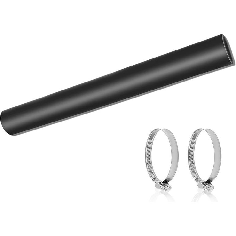 2“ ID Gasoline Fuel Filler Neck Hose With 2 Clamps, Reinforced Gas Tank Filler Hose 7 7/8  Length 1 1/2  ID