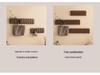 Piano Key Solid Wood Wall-Mounted No-Drill Coat and Hat Rack