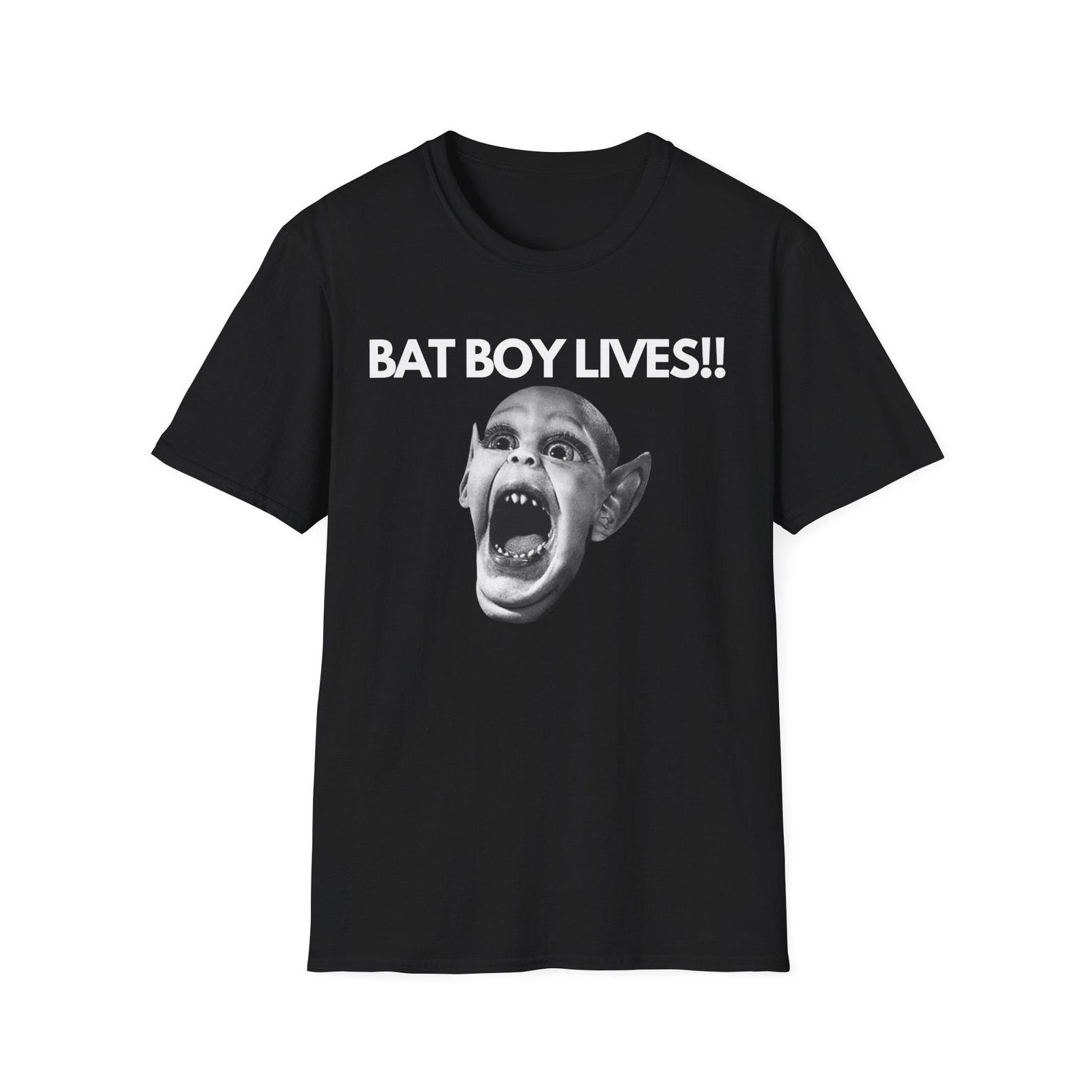 Bat Boy - Unisex Softstyle T shirt Bat Boy shirt Bat Boy Lives T shirt 90 s kid shirt Funny Bat Boy T shirt 4XL