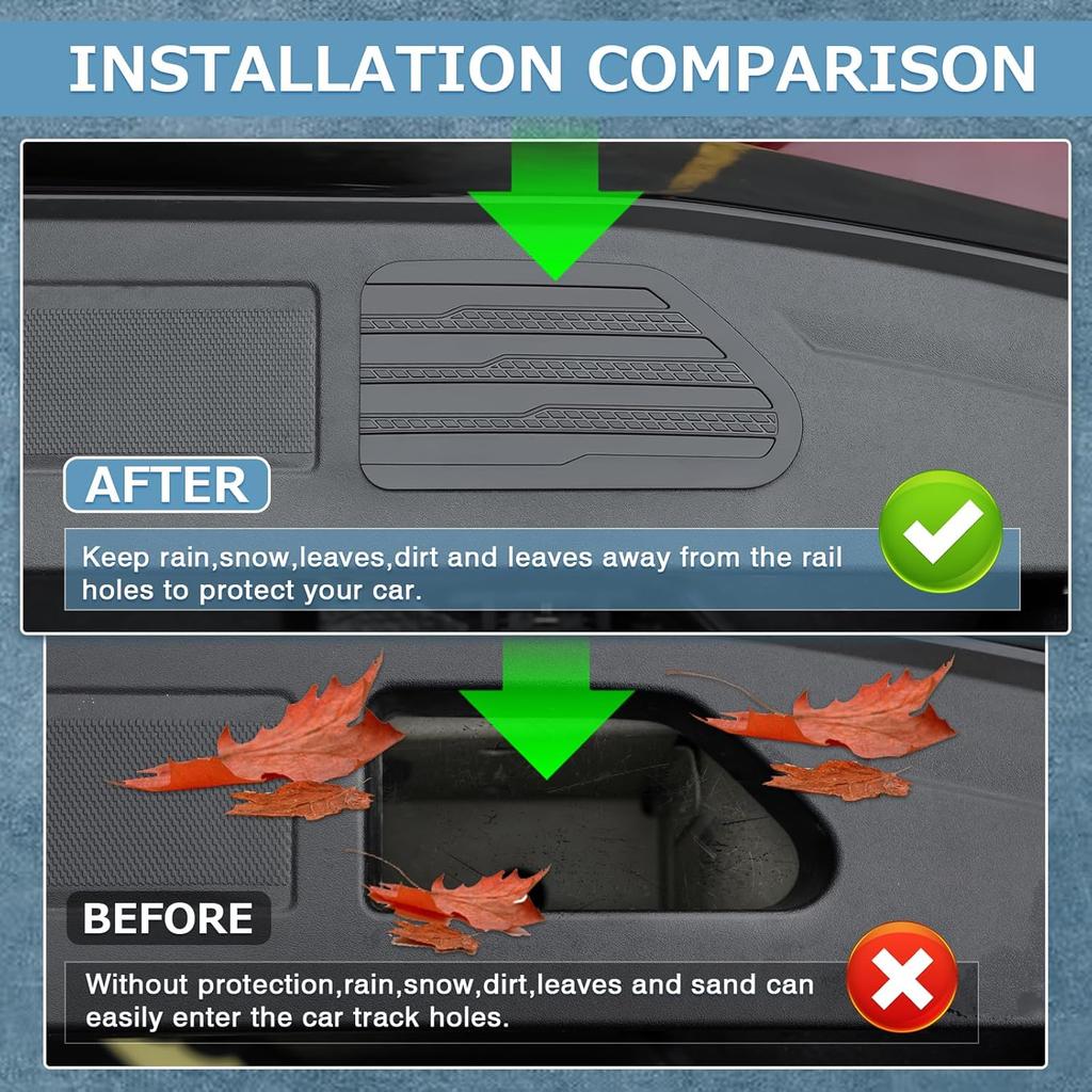 Shademax Stake Pocket Covers  Fit For -2024 2025 2026 GMC Sierra And Chevy Silverado Accessories Truck Bed Rail Hole Plugs Stake Pocket Caps Cover