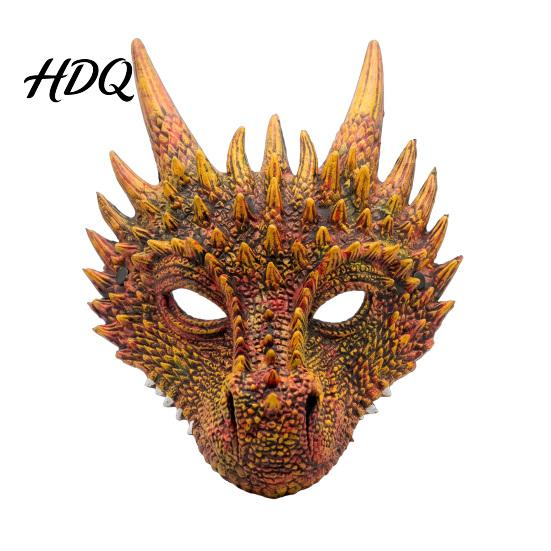 Mascarilla de Espuma Suave para Efectos de Película Dragón Adultos, Cosplay de Halloween 3D Duradera Sin Olor Decoración Festiva Cara Completa Festival, Carnaval Máscaras