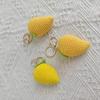 Creative Fruit Series Crochet Keychain Pendant Cute Mango Keyrings Hand Knit Keyrings Exquisite Backpack Decoration Gifts