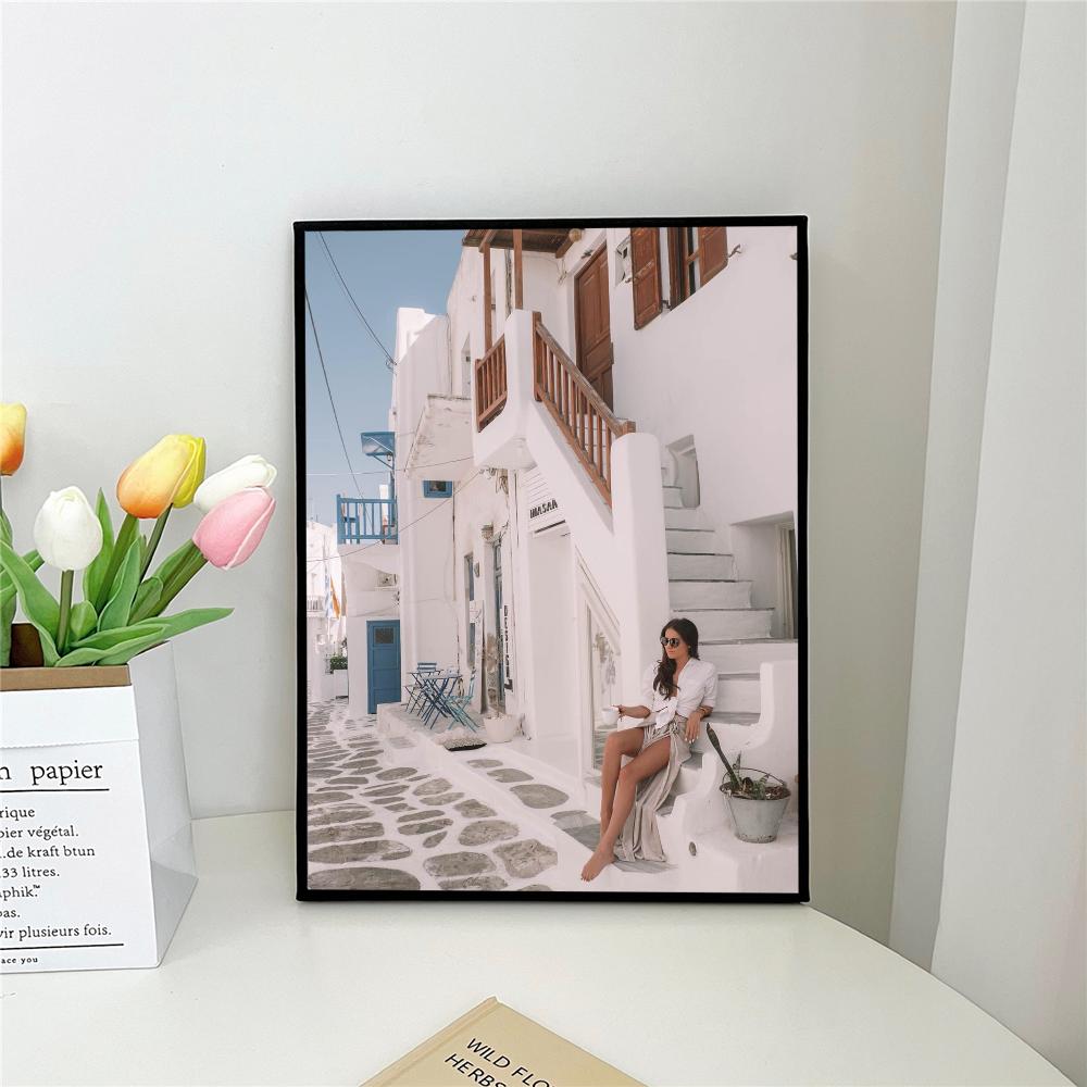 

1 шт. Ибица М-Миконос Т-Тулум Тоскана Афины Мадрид Фильм Липкий самоклеящийся художественный постер Водонепроницаемая бумажная наклейка Декор стены 21cm×30cm NoFrame