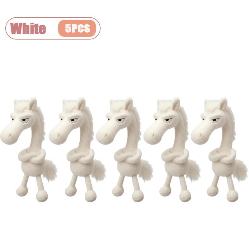1/3/5/10PCS 2026 Year of The Horse Black Horse Plush Mascot Hanging Ornament Small Pony Bag Pendant Decoration