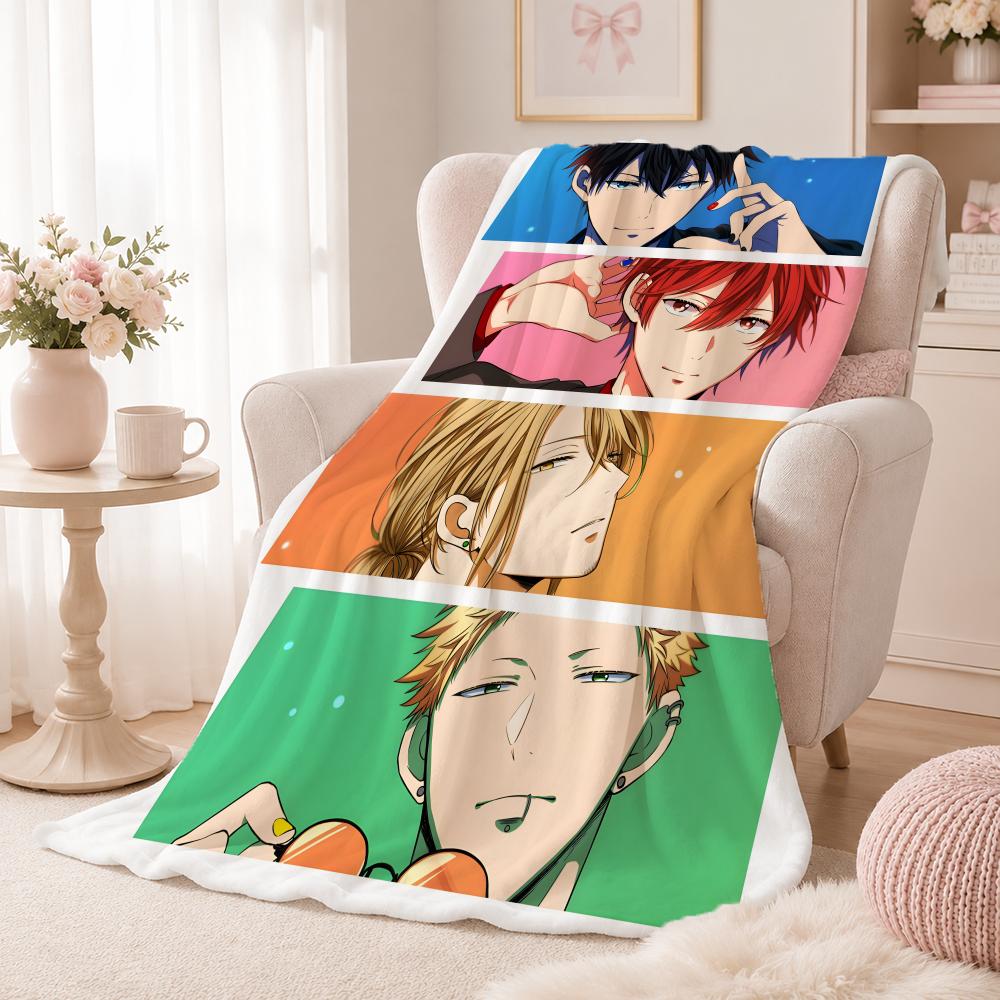 Romance Anime G-GivenS Throw Summer Flannel Throw Blanket Soft Antistatic Washable KidFriendly Couch Bed