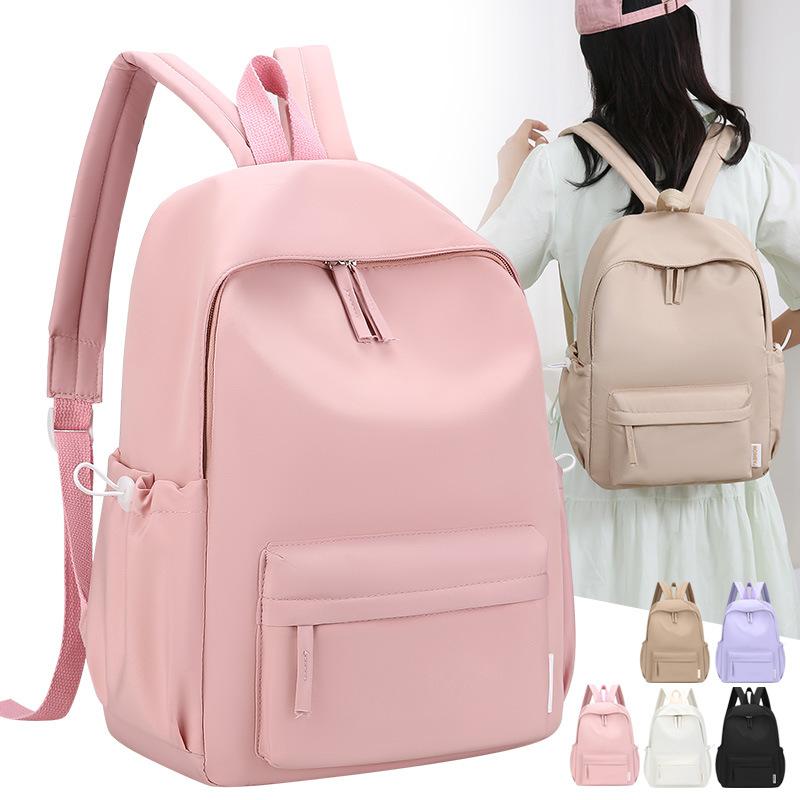 School Bag Female Large Capacity Student Backpack High School Junior High School College Student Wild Backpack Printed Logo