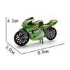 1PC simulación coche de carreras de moto aleación modelo de coche juguete para niños clip máquina de muñecas coche de juguete adorno llavero