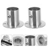 2Pcs Stainless Steel Closet Rod Holder Strong Heavy Duty Wall Mount Socket for Wardrobe Curtain Rod Support Closet Bar Bracket