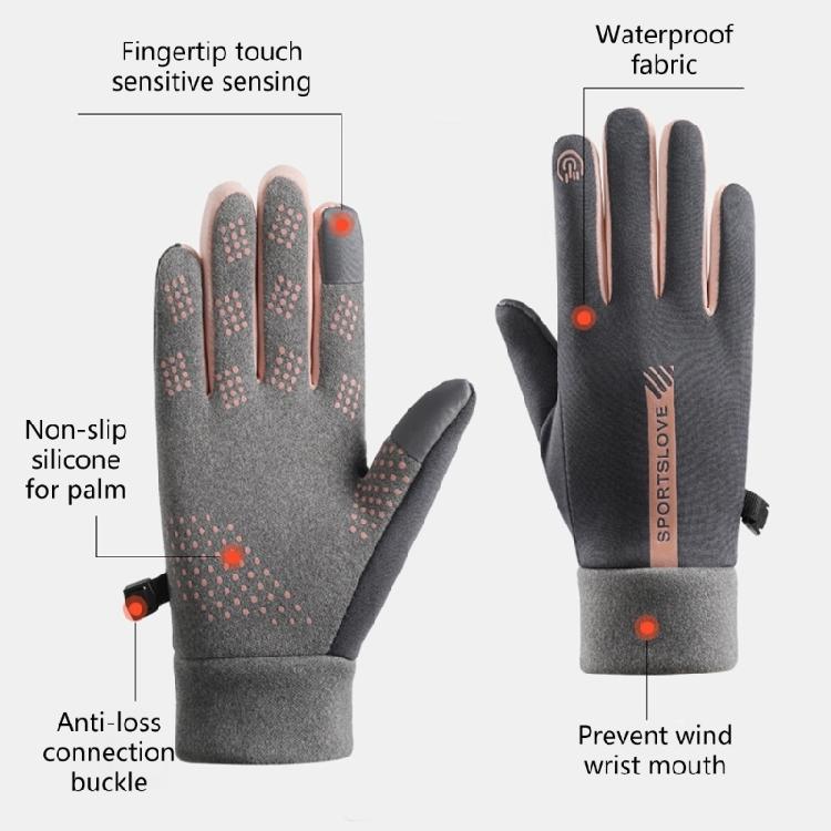 Waterproof Full Finger Gloves Winter Sports Cycling Skiing Mittens for Women
