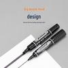 Oil-Based Quick-Dry Double-Ended Art Marker with Large Capacity - Black Outliner Pen Customizable