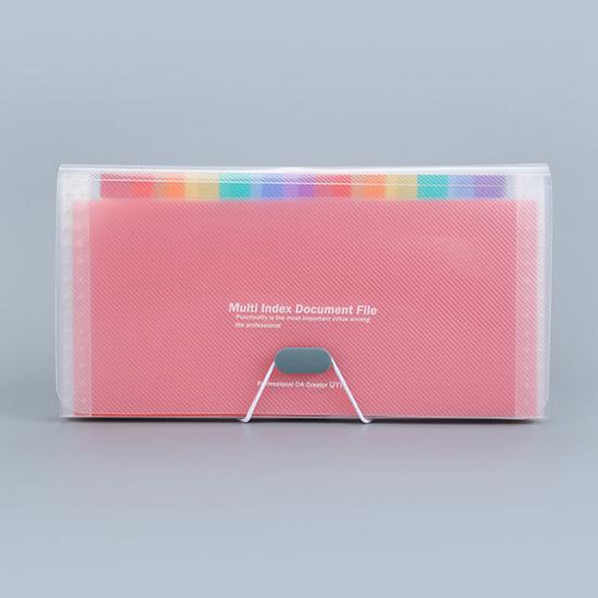 13-Pocket Accordion File Folder A4 Letter Size Large Capacity Paper Document Holder Waterproof Expanding File Organizer for School Office Supplies