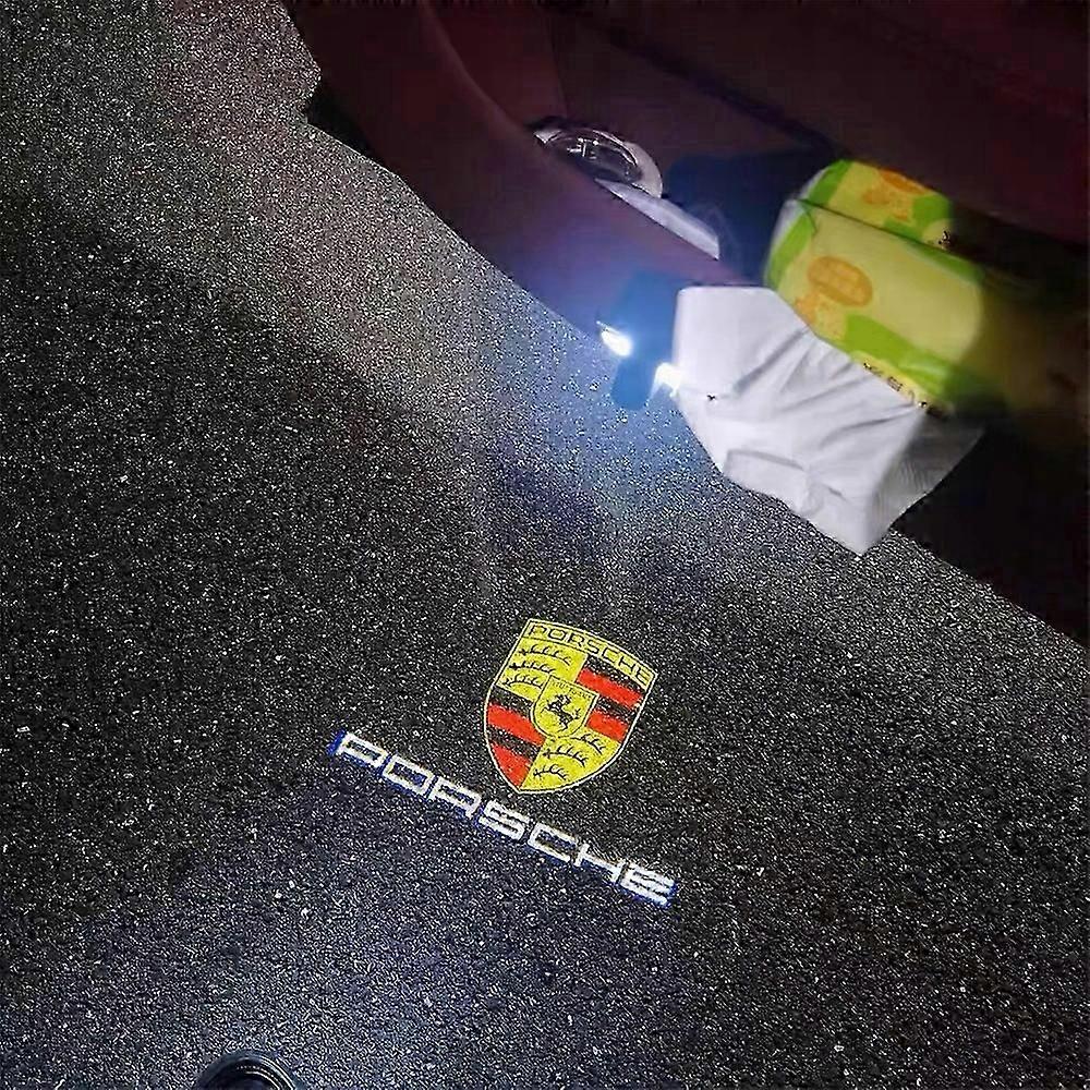 Για Porsche Cayman Boxster Cayenne Macan 991 718 Προβολέας Λογότυπου LED HD