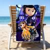 1pc Coraline7 Beach Towel with Custom Name, Beach/Swimming/Bath/Picnic/Camping Towel, Suitable for Seaside Beaches