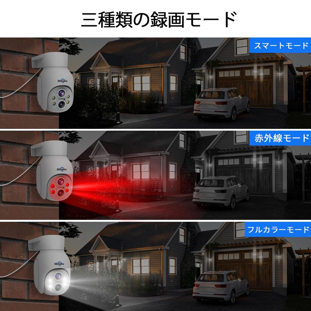 Hiseeu Wireless Security Cameras with Dual and Set of 4 Wireless Cameras with LCD Monitor and Integrated Expandable To 10 Remote IP66 AI Motion