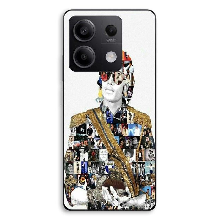 Coque de téléphone - MANIACASE - Xiaomi Redmi Note 13 5G - Silicone TPU - Noir - Michael Jackson Legend