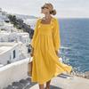 Women's Elegant Color Dress for Vacation and Daily Wear