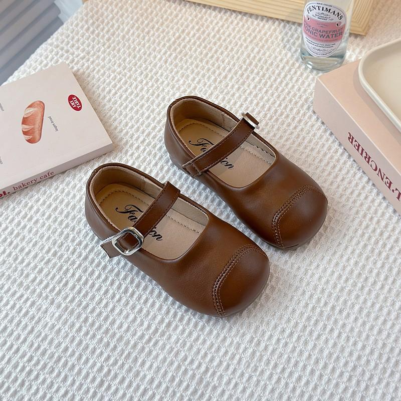 Girls Soft Sole Loafer Shoes 2026 Princess Style Slip-On Flat Dresses