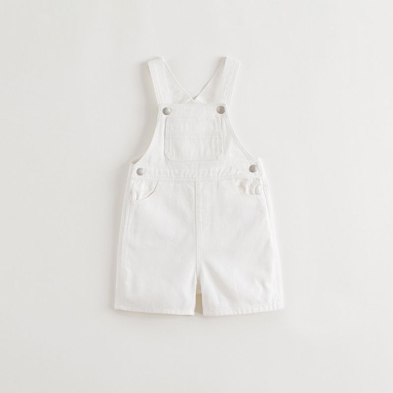 Mark Jenny Boys and Girls Pure Cotton Denim Overalls Shorts Baby Pants 2026 Summer New Style 550652