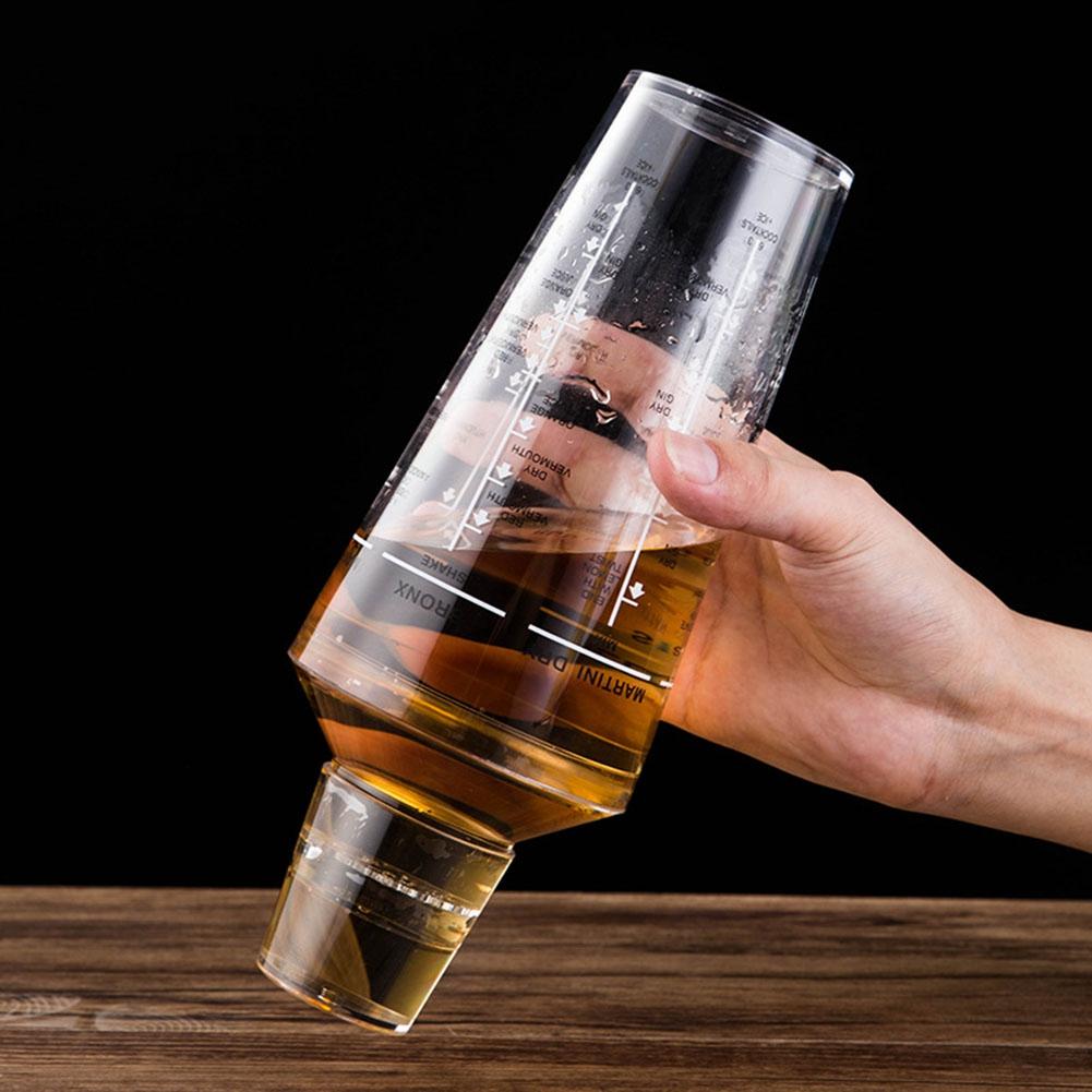 Cocktail Shaker Drink Mixer Mixing Shaking Tool Bartender Bar Accessories with Scale