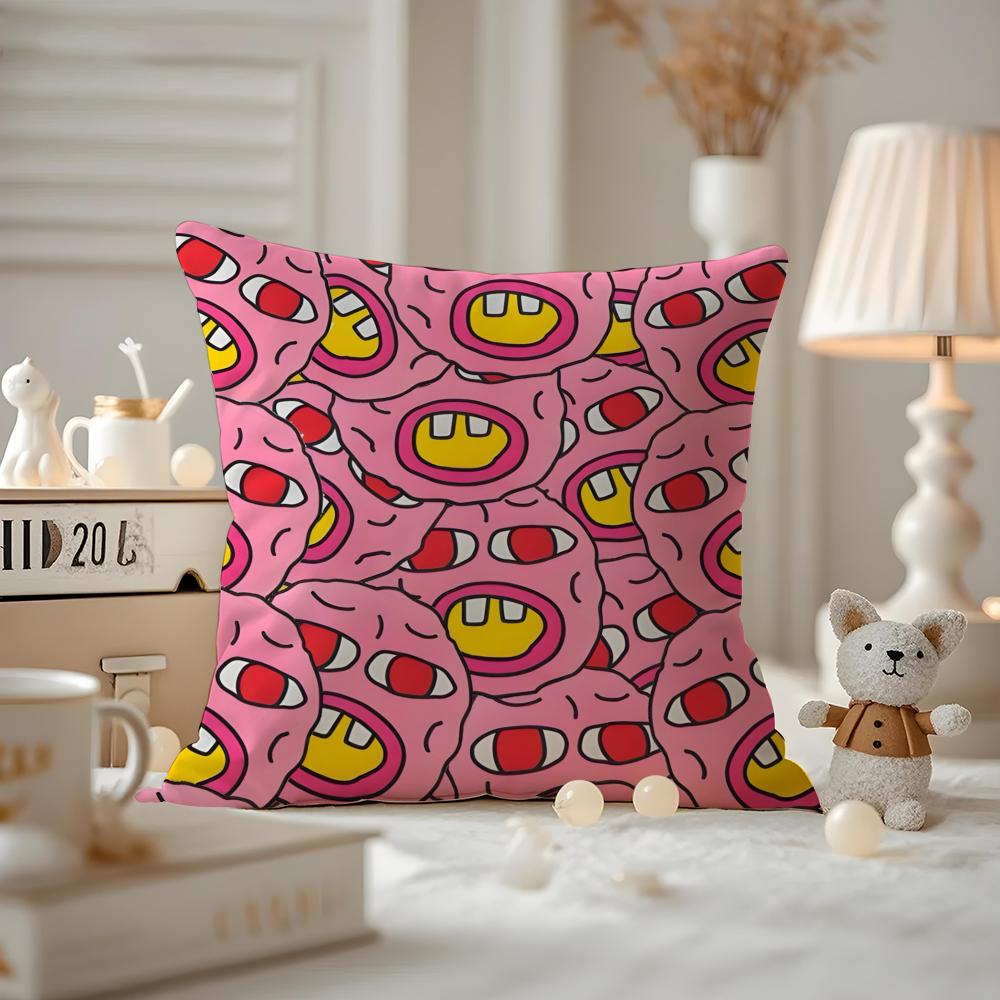 Cushion Cover Pattern Printed Pillowcase For Living Room Sofa Cushion Cover & Bedroom Decor T-Tyler The Creator Rapper