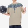 Fila Fusion X Marcelo Burlon County Of Milan Loose Fit Printed Casual Short Sleeve T-Shirt Unisex Tops Suede T11U229101FBG