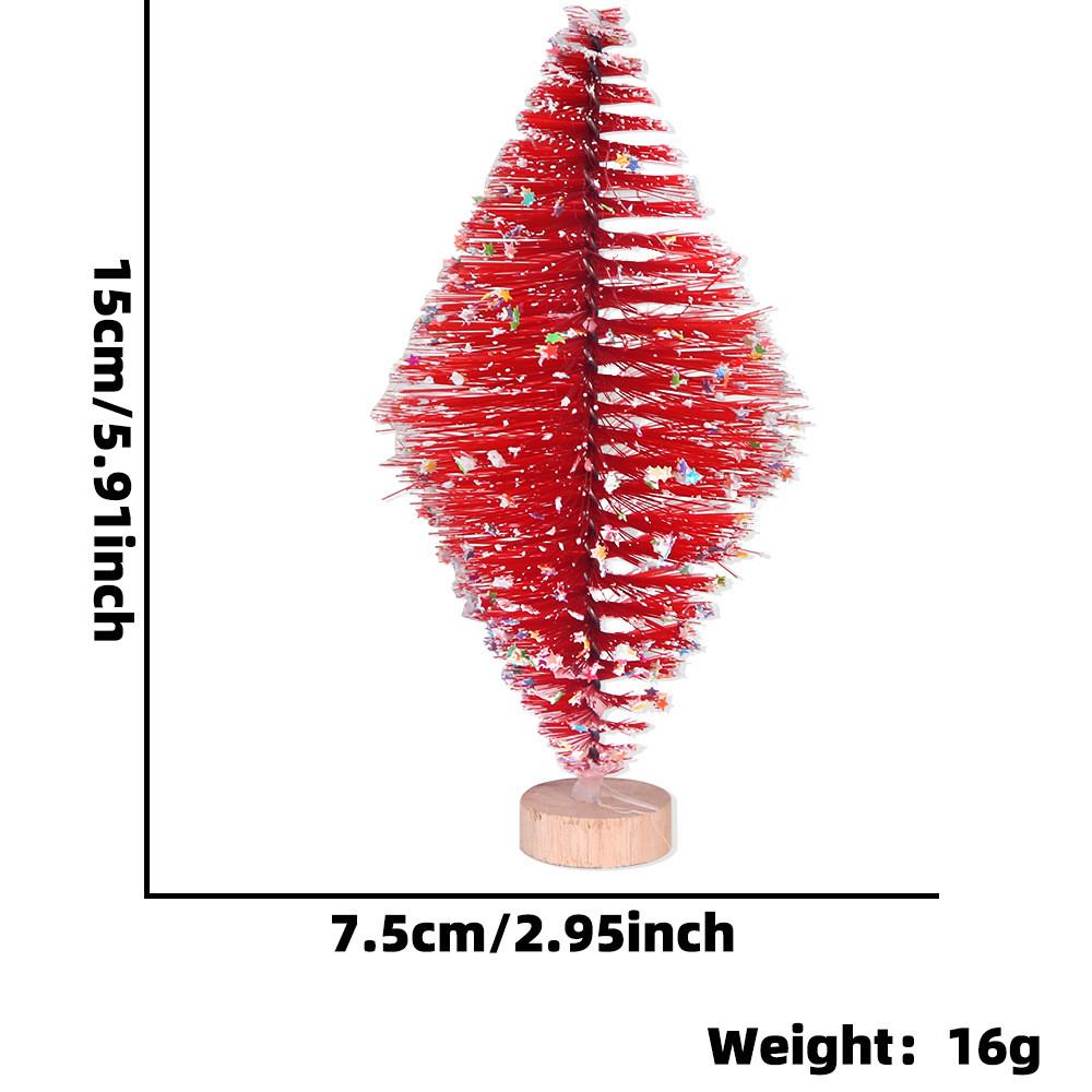 

Christmas Mini Whimsical Tree Decor With Dazzling Star Sequins In Elegant Colors For Joyous Holiday Celebrations Red Star