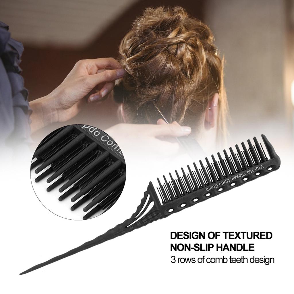 Hair Care Hair Styling Modeling Comb Lightweight Hair Salon Supplies Comb (Black)