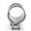 Stainless Steel Exhaust Pipe Clamp for Car OutDiameter 2"/'2.5" Clamp Tail Throat Connector Sleeve for Downpipes Catback Systems