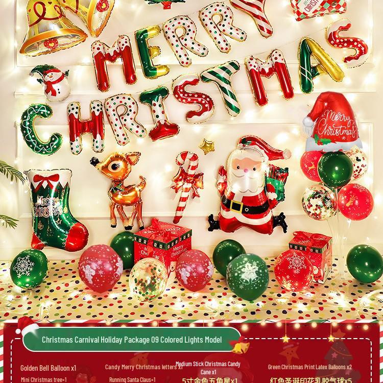Christmas Letter Balloons for Storefronts, Kindergartens, Parties & Event Decorations