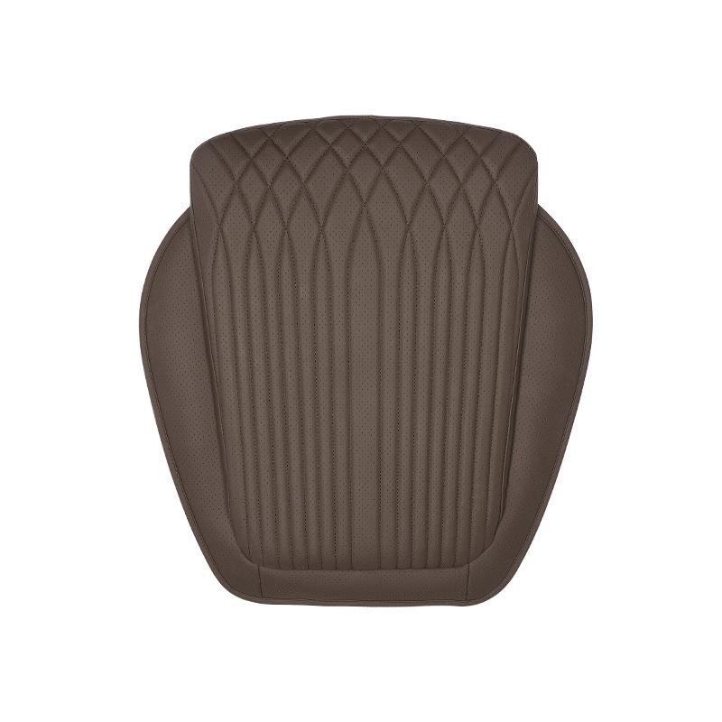 Four Seasons Universal Auto Seat Cushion Nappa Leather Breathable Non-slip Car Seat High Rebound Pad Seat Cushion