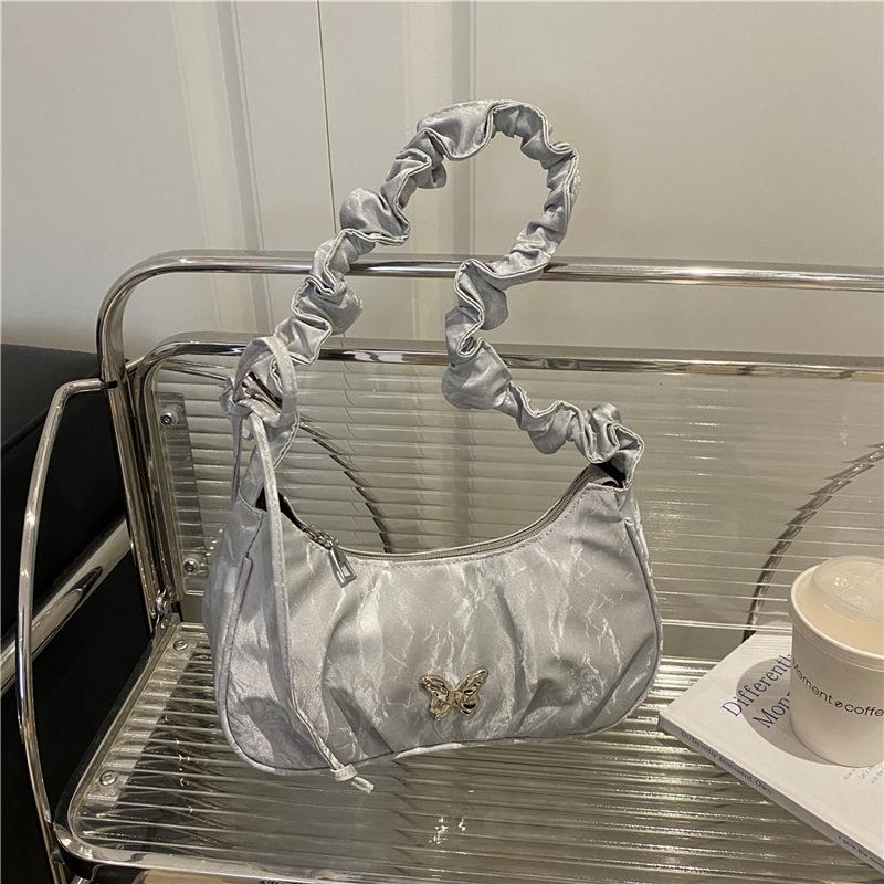 Winter New Butterfly Decorative Armpit Bag Sweet and Fresh Commuter Fashion Shoulder Handbag