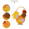 Rooster Baskets For Kids 3x Felt Easter Rooster Bucket Egg Stuffer Hunts Candy Storage Party Supplies Decorations For Boys Girls