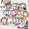 Santa Claus Christmas Tree Hair Ties - Elastic Rubber Bands for Kids