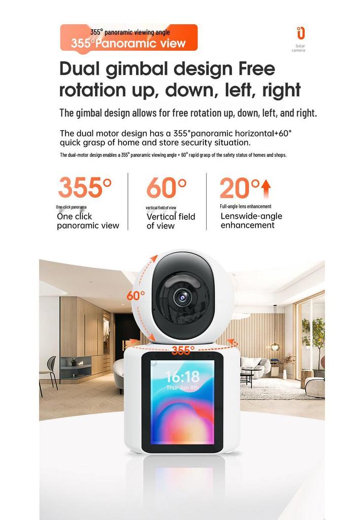 Smart Baby Monitor with Screen: Cross-Border Two-Way Video & One-Key Call