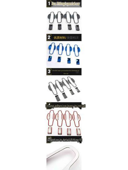Lynk&Co 01 Door Handle Bowl Ring - Stainless Steel Anti-Scratch Decorative Cover