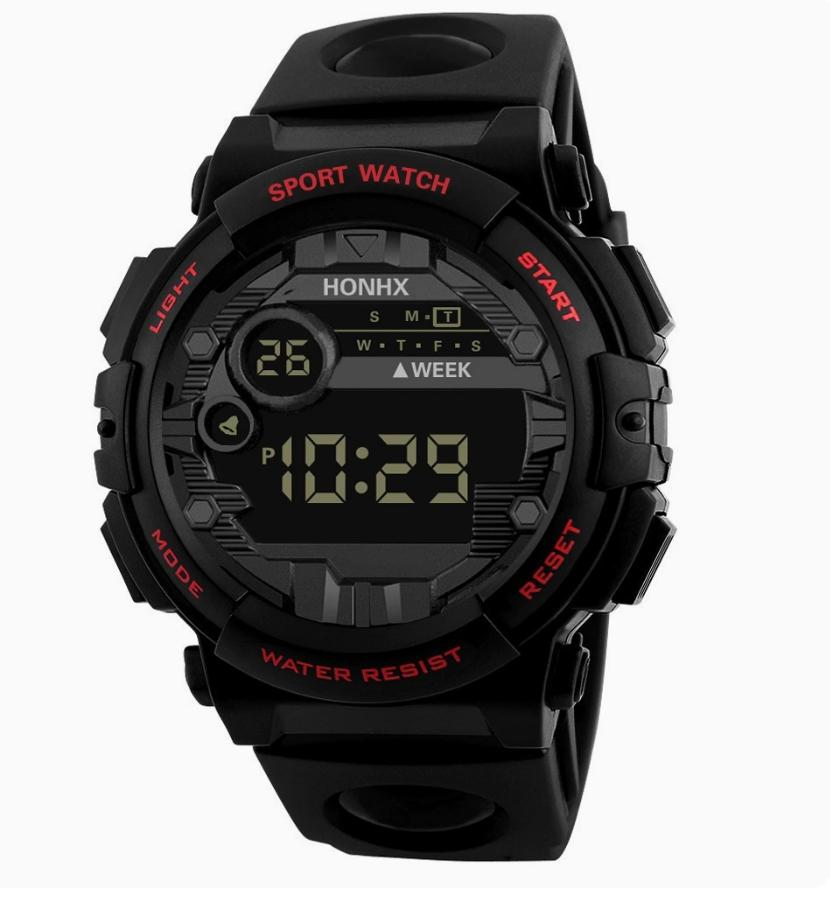 Male Electronic Watch Sports Youth Fashion Trend Watches Student Multifunctional Outdoor Sports Electronic Wristwatch