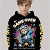 Ropa Infantil Niños Sudaderas con Capucha Manga Larga Oso Genial Estampado Ropa de Primavera Otoño para Niños Moda Exterior Ropa para Niñas Sudaderas