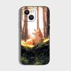 Cute Cartoon Animal Fox Phone Case For iPhone 16 15 Plus 14 13 Pro Max 12 Mini 11 X XS XR 7 8 8Plus Black Soft Phone Coque