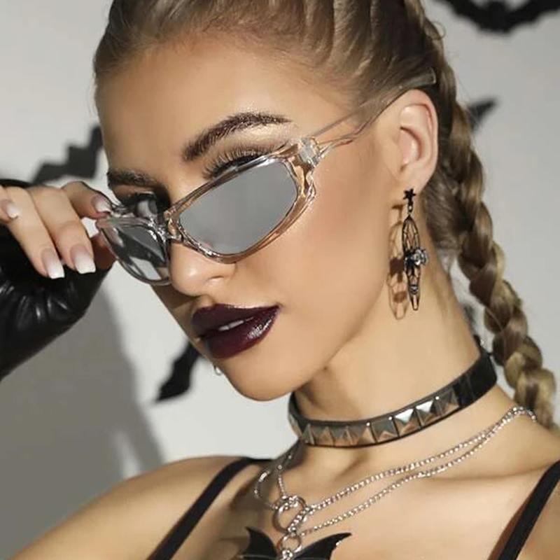 

Модные солнцезащитные очки женские винтажные солнцезащитные очки для вождения спортивные очки на открытом воздухе one size прозрачный/светло-серый