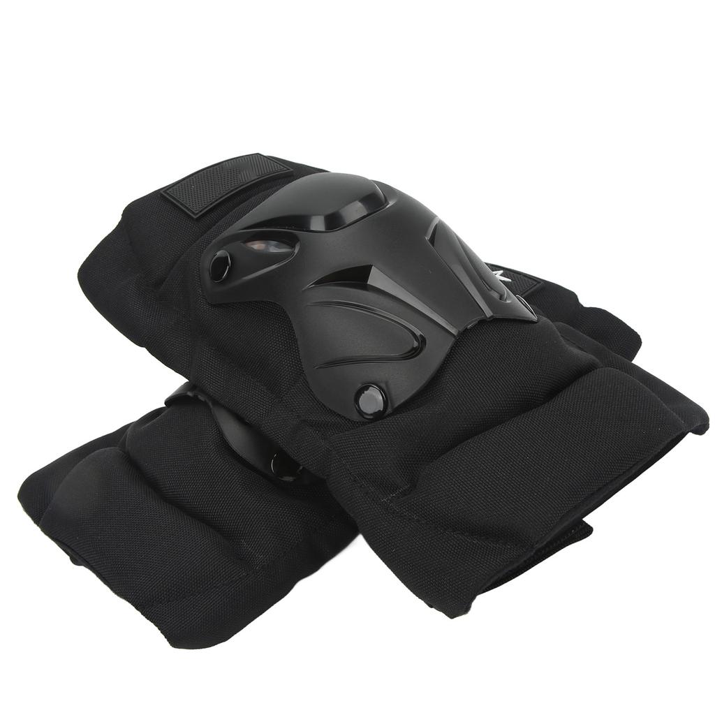 2pcs Knee Pads Guard Short Reflective Thickened PP Flexible Bendable Breathable Rubber Motorcycle Knee Guard for Outdoor