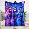 1pc K-Pop Coloring Book Blanket Comfortable Soft Lightweight Multi Seasonal Blanket for Travel Camping Picnics Sofa Office Bedroom Gift Friends