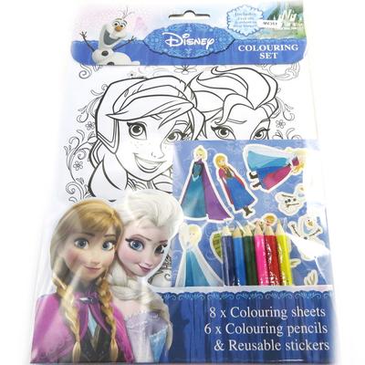 Reine des Neiges [M8351] - Conjunto de papelaria 'Frozen - Reine des Neiges' azul (28,5x19,5 cm)