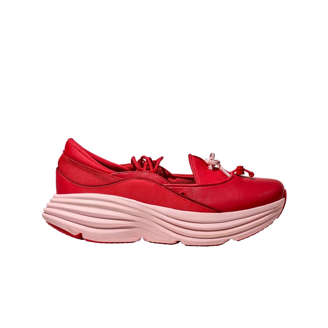 HOKA Bondi Mary Jane Kirschrose Tee Herren Sneaker Rot 1171546-CRSRS 37⅓