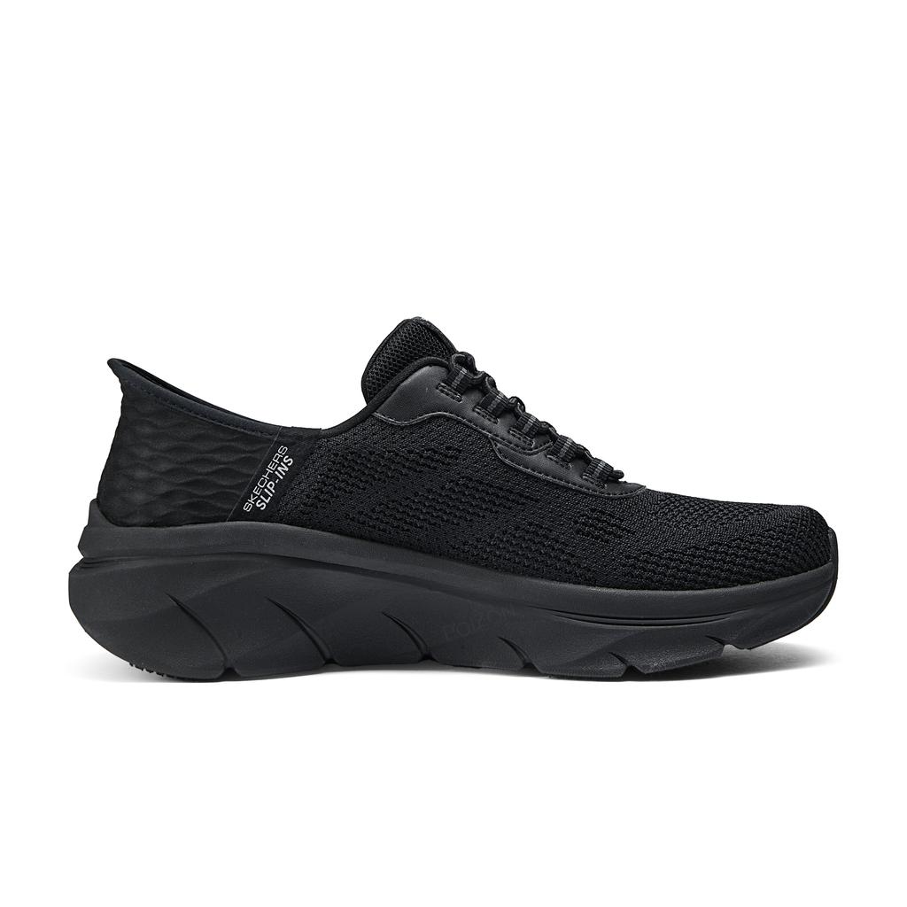 Skechers Comfortable Durable Breathable Sweat-Absorbing Low-Top Running Shoes Men sneakers Black 232446-BBK