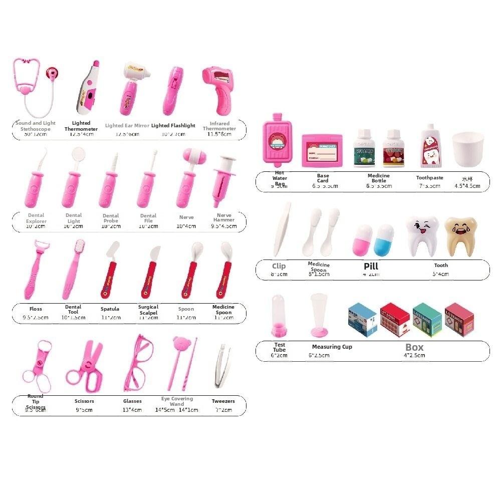 Educational Children Doctor Play Set Simulation Dentist Kid Stethoscope Doctor Set  Children Toys