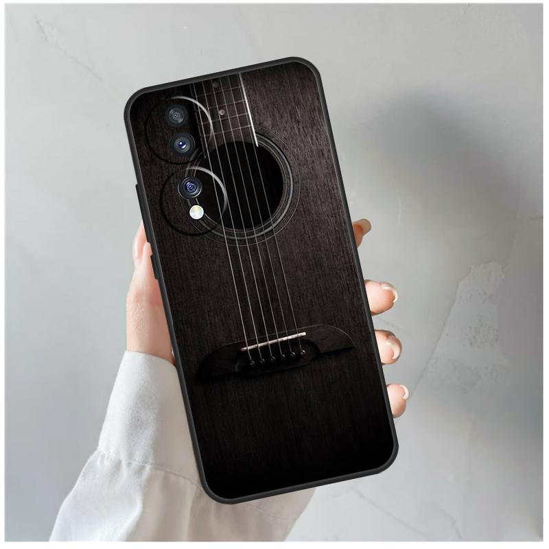 Vintage Music Guitars For Honor Magic 8 Pro 6 7 Lite Case For Honor Win RT 50 70 90 200 400 X8c X8b X9a X9b X9c X9d