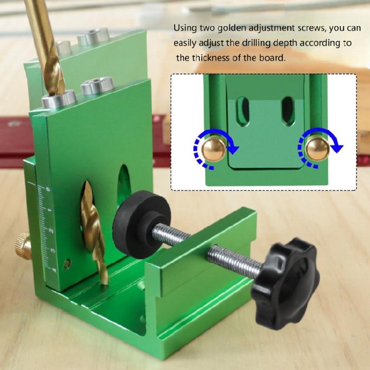 Complete Wood Joinery Set Pocket Hole Jig Featuring Up To 39mm/1.53inch Clamp Ranges for DIY Enthusiasts Woodworkers