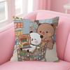 Cartoon Bubu And Dudu Pillow Cover Sofa Cushion Cover Home Room Decoration Children Gift