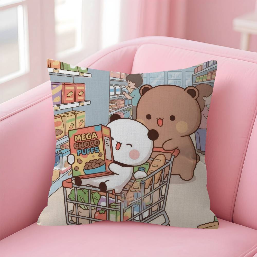 Cartoon Bubu And Dudu Pillow Cover Sofa Cushion Cover Home Room Decoration Children Gift